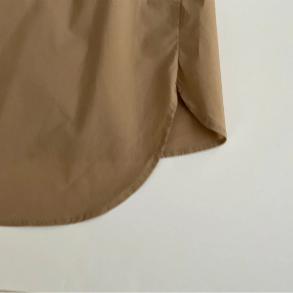 Lascana Shirt Sz 4 Mocha Brown Cotton Office Siren Corpcore Quiet Luxury Classic - Picture 9 of 12